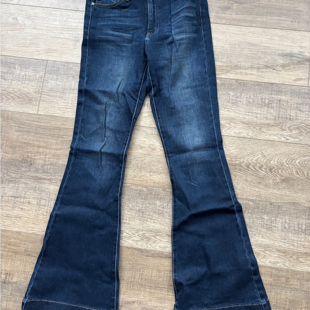 KanCan Dark Blue Flare Jeans